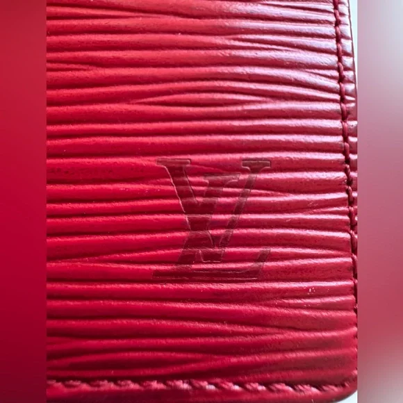 LOUIS VUITTON Epi Red Business Card Holder Card Case - Picture 2 of 9